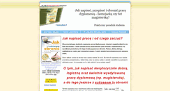 Desktop Screenshot of praca-dyplomowa.infomany.pl